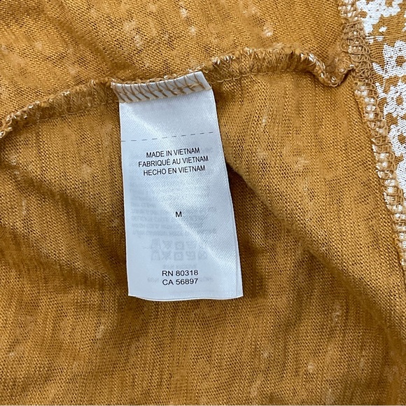 Lucky Brand Scallop Notch MIDI Dress Size Medium I 12 - Picture 9 of 11